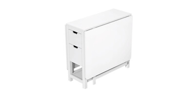 Livarno Home Klapptisch mit 4 Schubladen in Mattweiß Esstisch