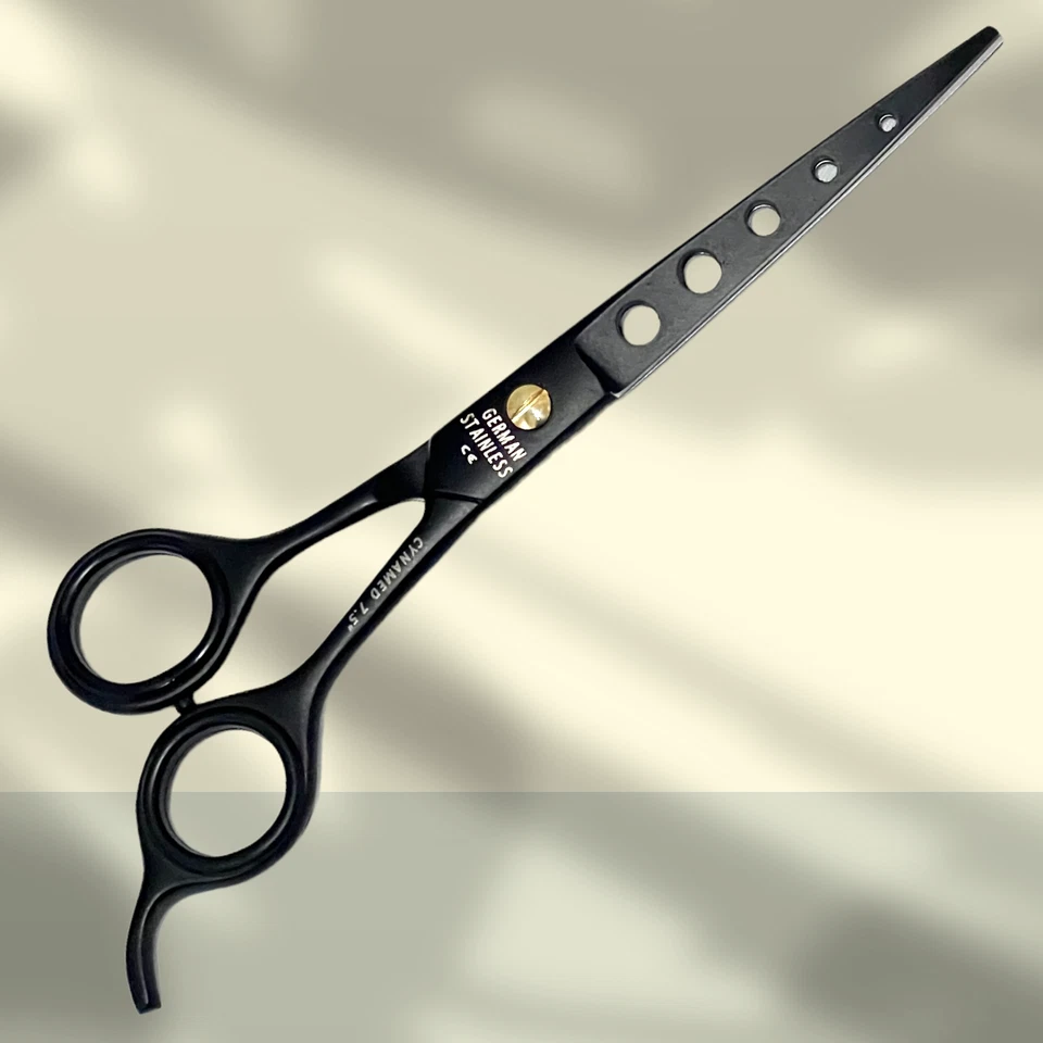 Premium Full Black Barber Scissors Shears for Hair Cutting and Styling - German - Image 3 of 4