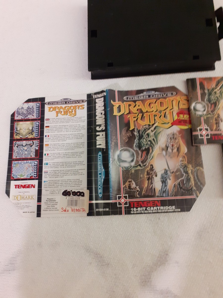 Jeu Sega Megadrive Dragon's Fury - Version Originale - État Correct - Jeu Rétro