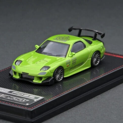 Ignition Model Amemiya Green Metal Mazda RX-7 (FD3S) RE 1:64