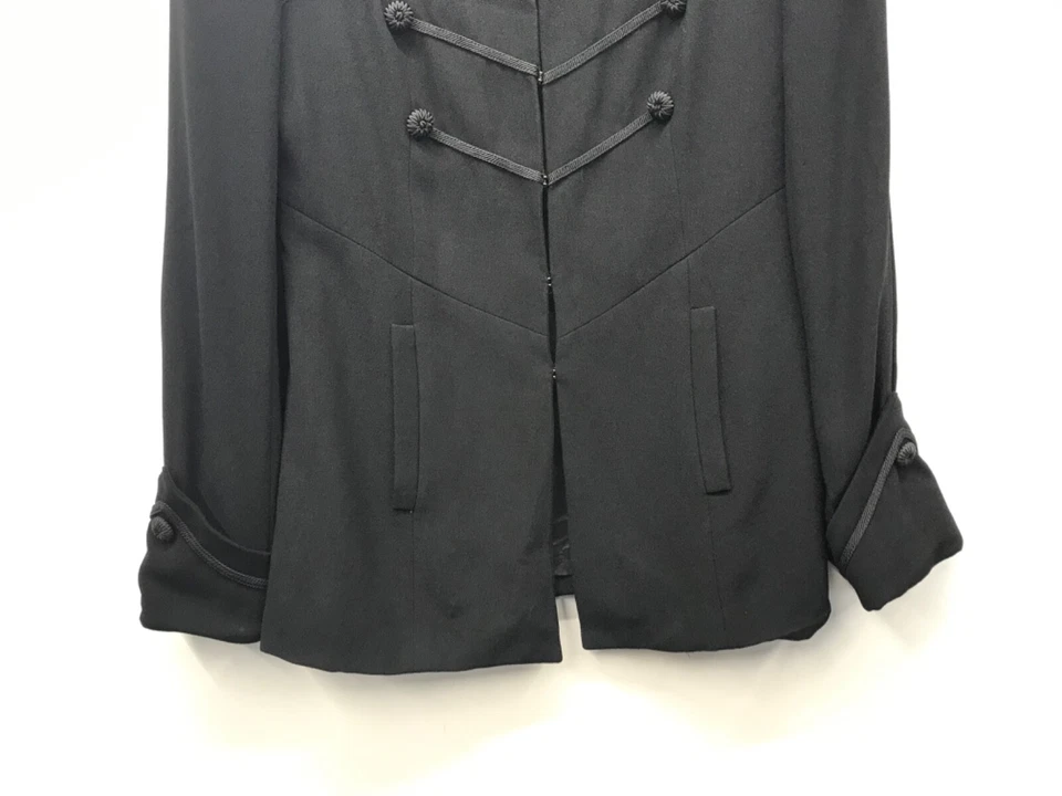 Zelda Vintage Jacket Women’s Size 8 Black Military Style Steam Punk Blazer - Image 4 of 4