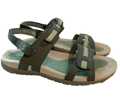 Merrell Sedona Blue Surf Performance Sandal Women's 8 Aqua/Grey