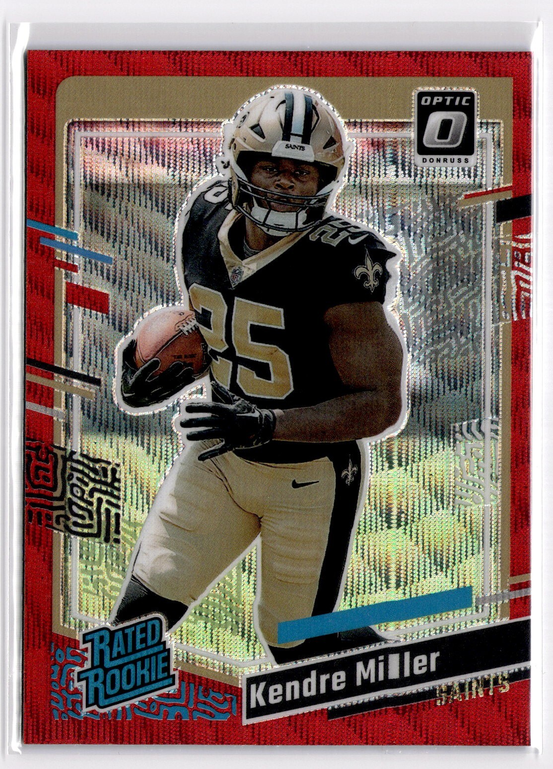 2023 Panini Optic Red Wave Prizm -Rated Rookie Kendre Miller #375 Saints 