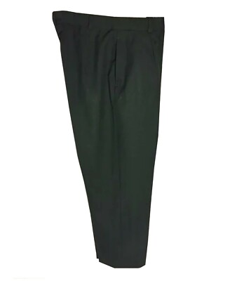 Mens Class A OFFICER Serge Green US Army Dress Pants WITH BLACK BRAID All Sizes