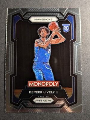   2023-24 Panini Prizm Monopoly Dereck Lively II RC Dallas Mavericks  