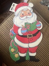 Christmas Diecuts Cutouts HMS 502 - Vintage Santa Decoration