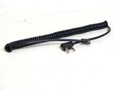 Paramount Household to PC Coiled Black Flash Sync Cable 35mm SLR film Used