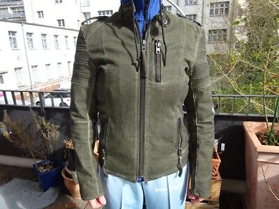 TIGHA 8620173 PREMIUM JACKET Damen Jacke Biker Textil Khaki Germany Gr.M Neuw