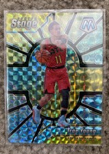 TRAE YOUNG 2019-20 Mosaic CENTER STAGE PRIZM INSERT Panini Hawks #29 SSP