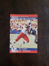 1990 Pro Set Ray Agnew RC #678 New England Patriots Rookie