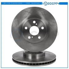 2 Front Brake Rotors For Pontiac Vibe Toyota Matrix 1.8L 03-08