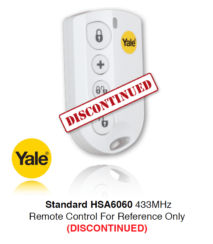 Yale Alarm Remote HSA6060/HSA6000 Premium Compatible Remote TWIN PACK