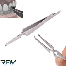 Dental Direct Bracket Holder Orthodontic Bonding Serrated Instruments Tweezers