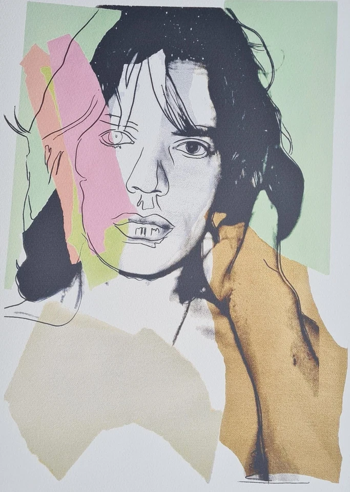 ANDY WARHOL * Mick Jagger * 50 x 40 cm * signed lithograph * limited # 111/200 - Bild 2 von 4