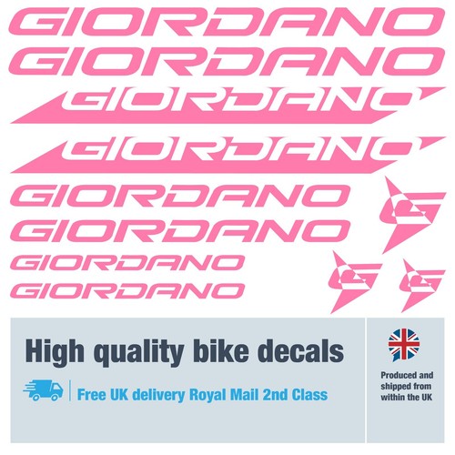 Giordano Fahrrad Etiketten / Decals / Sticker, 5+ Jahre externe Qualität (26er Pack) - Bild 12 von 17