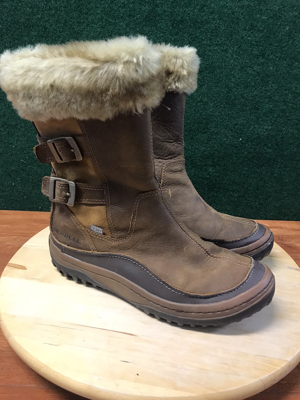 Merrell Women's Decora Chant Brown Sugar Leather Zip Waterproof