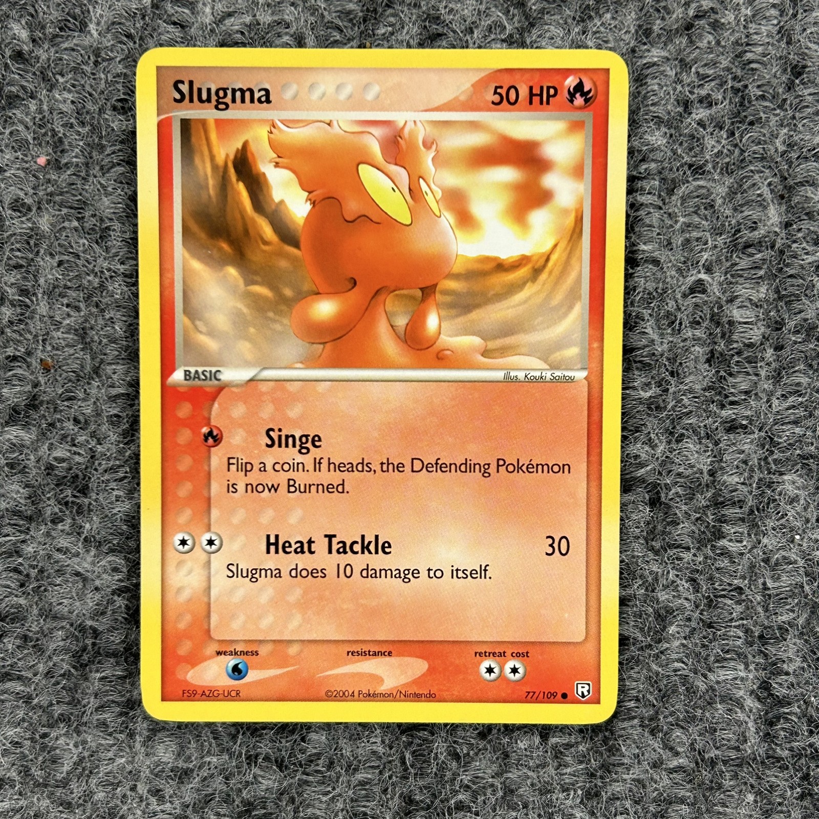 Pokemon Team Rocket Returna Slugma 77/109 Common NM