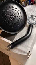 Delta Woodhurst Showerhead/Shower Arm/Shower Flange/Matte Black/New/Plumber