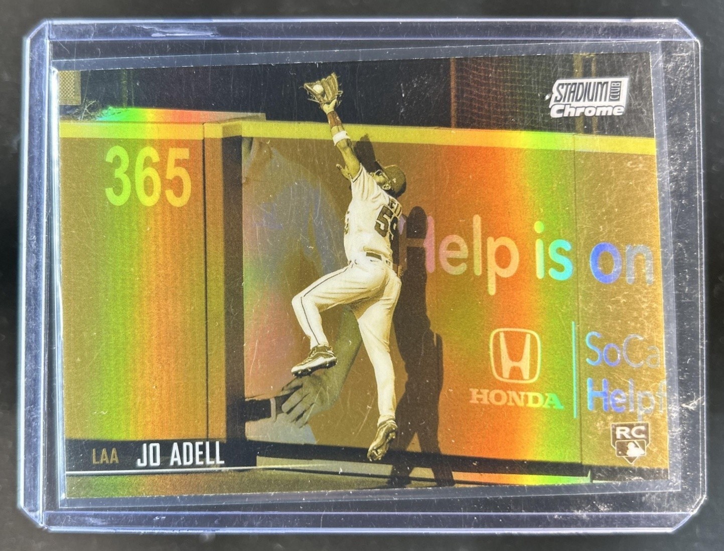 2021 Topps Stadium Club Jo Adell RC Chrome Gold Minted Refractor #231 Angels
