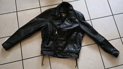 Vanson Heavy Leather Riders biker Jacket Size Vintage made in USA