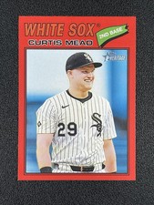 2026 Topps Heritage Red Border Curtis Mead #303 White Sox