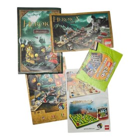 215 of 217 Parts from Lego Heroica Nathuz Board Game 3859 With Box & Manuals