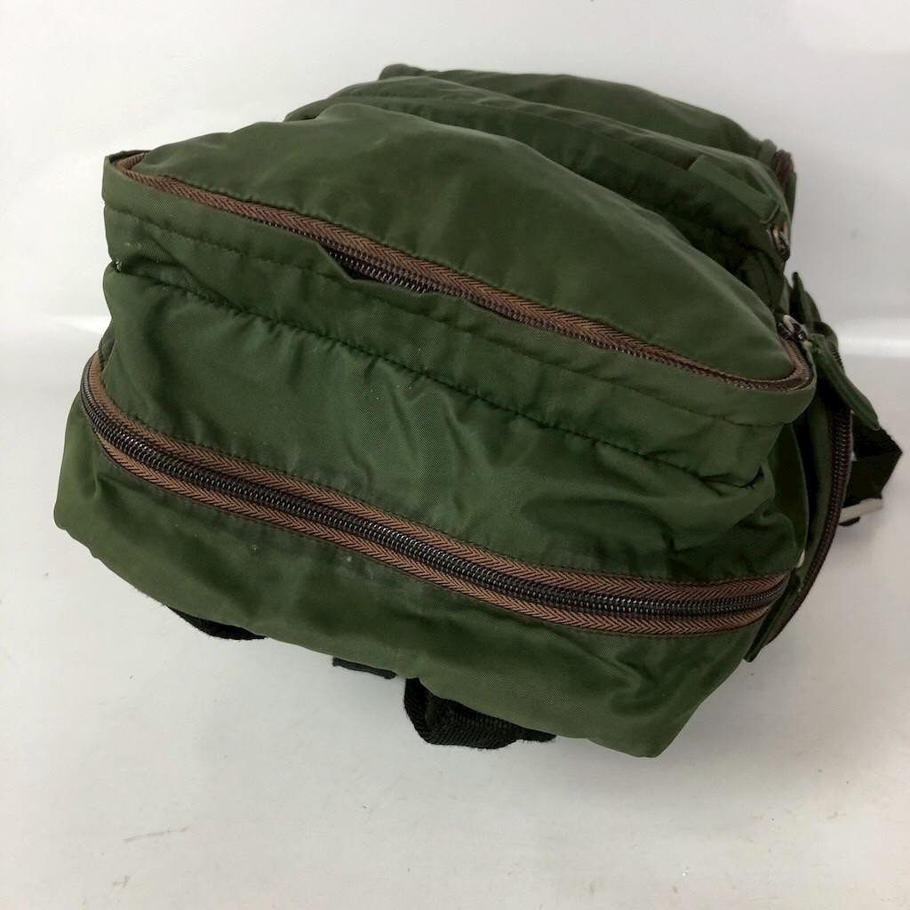 PRADA Backpack Nylon Green 3 Compartment Multi Storage Vintage V131 Model Men s thumbnail 3