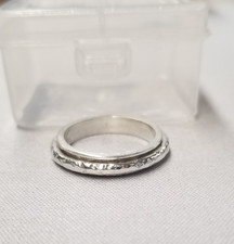 Sterling Silver Spinning Fidget Ring sz 8.5