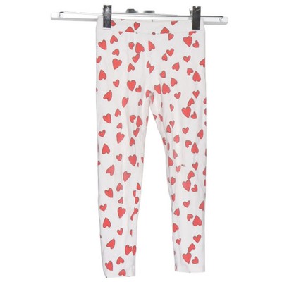 H&M, Pyjamahose, Größe: 104, Weiß/Rot, Baumwolle/Elasthan, Sonstiges, Sweat #aRW