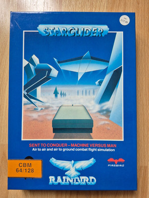   STARGLIDER by RAINBIRD   1 Floppy Disk   BIG BOX   Commodore C64 / C128  