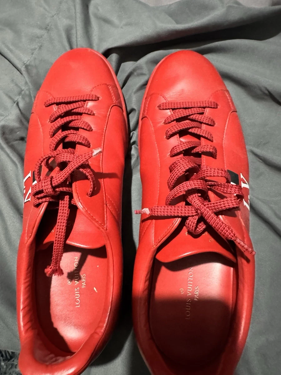 Louis Vuitton Leather Upper Red Casual Shoes for Men for sale | eBay