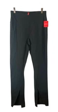 SPANX Solid Black High-Rise The Perfect Pant Front Slit Ponte Knit Pants NWT M