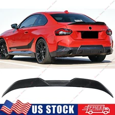 FOR 2022-2026 BMW G42 2 SERIES M240i G87 M2 MP STYLE CARBON LOOK TRUNK SPOILER