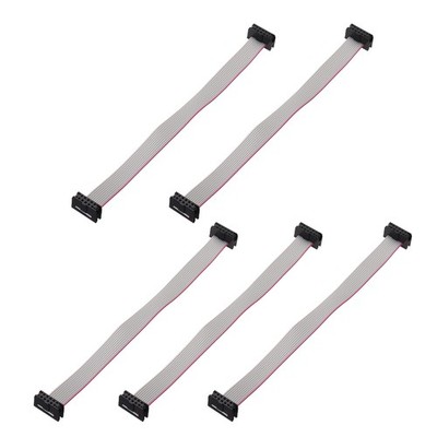 5 Pcs IDC Connector Flat Ribbon Cable 10 Pins FC 2mm Pitch 15cm Length