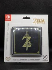 Zelda Breath of the Wild Premium Switch Game Card Case PowerA- Black BRAND NEW