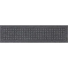 Antimicrobial Diamond Scraper Entrance Mat, Charcoal, 9'' x 35''
