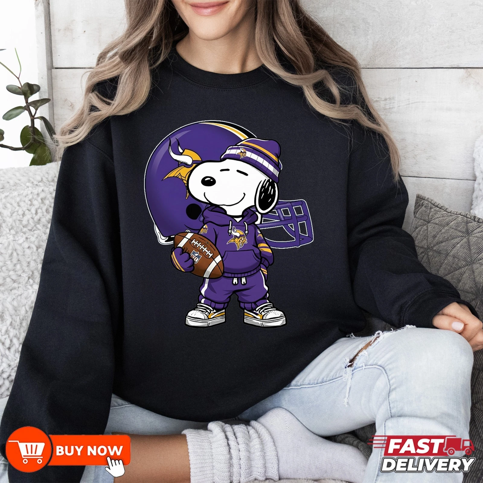 Minnesota Vikings Football Sweatshirt
