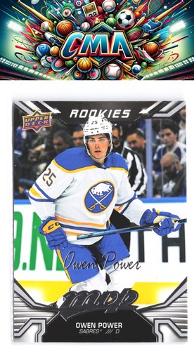 Owen Power [Silver Script] #243 2022 Upper Deck MVP card