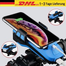 4 in 1 USB Laden Fahrrad Scheinwerfer & Horn wiederaufladbare Fahrrad Frontlampe