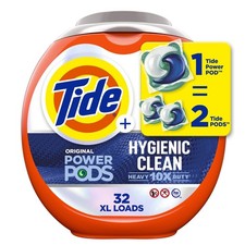 Tide Hygienic Clean Power PODS Laundry Detergent Pacs, 32 Count Pack of 1 