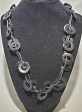 Wooden Bead Necklace Statement Boho Beaded Necklace N1967