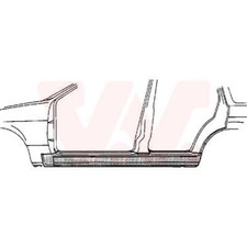 VAN WEZEL Seitenschweller Einstiegblech links passend für BMW 3er Touring E36