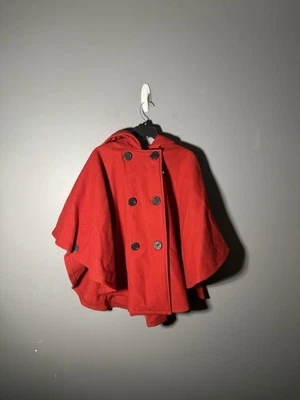 Chaqueta Schott NYC para mujer US 740N Pea roja lana capa con capucha talla única - Imagen 1 de 4