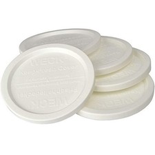 Weck Large Jar 5 Pack Keep Fresh Plastic Lids, 5 Pack (large = 4, 100mm Opening)
