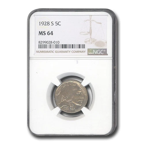 1928-S Buffalo Nickel MS-64 NGC
