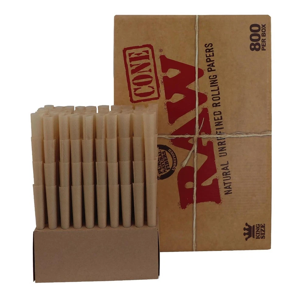 RAW Pre Rolled Cones King Size 800er Pack I vorgedrehte konische Hülsen