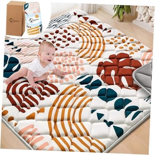 Baby Play Mats for Floor, 59x59 Playpen Mat for Babies, Extra 59x59 Inch Brown
Opens in a new window