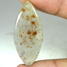 100 Natural Moss Agate Marquise Cabochon Loose Gemstones 28.15Cts 18x 40x 05mm