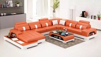 Ecksofa Polster Ecksofa U-Form Modernes Sofa Ledersofa Designer-Sofa