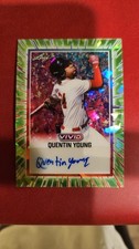 2025 Leaf Vivid Quentin Young Rookie Auto Green Crystal 2/8 Twins